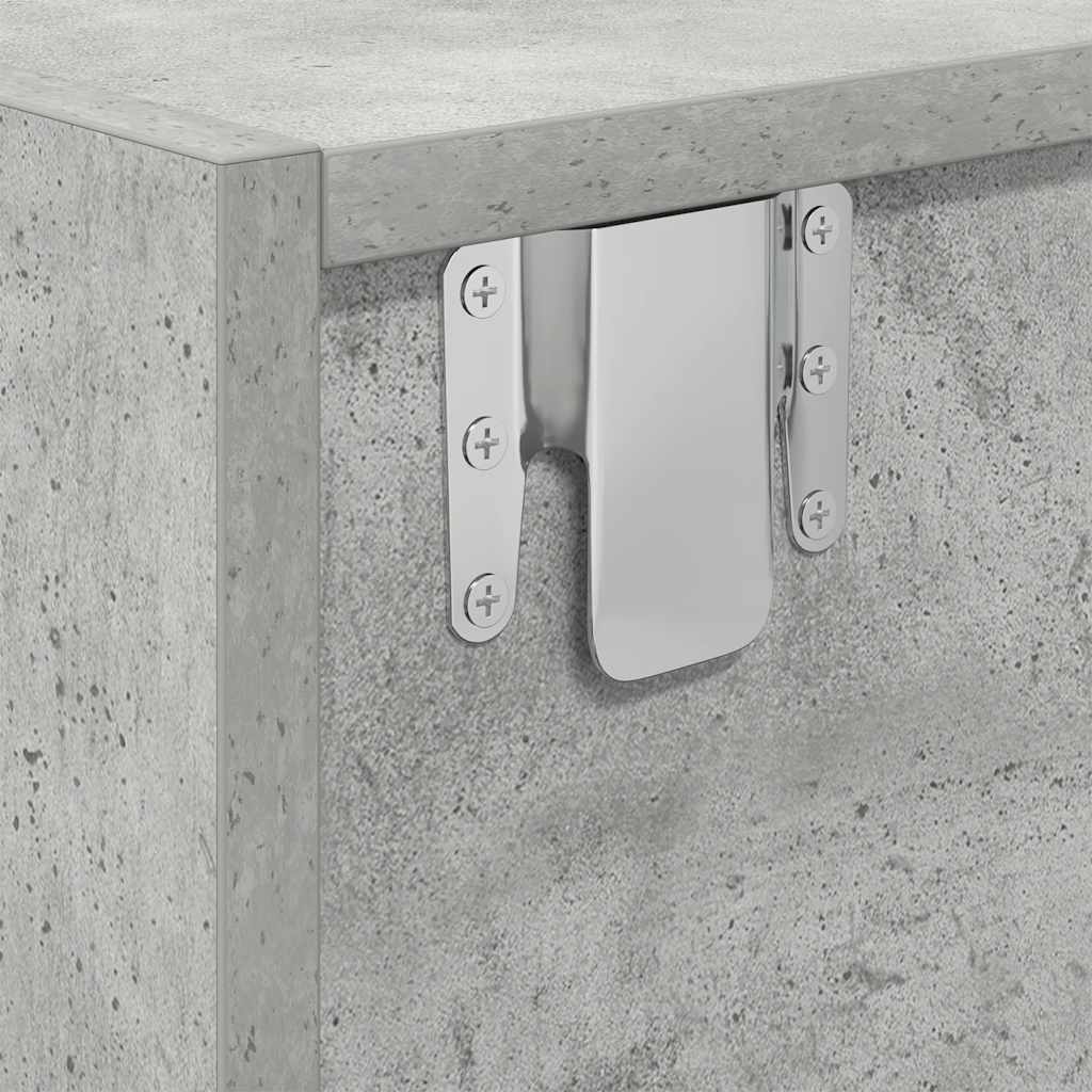 Meubles TV 2 pcs gris béton 80x31x25,5 cm bois d'ingénierie - XIOS