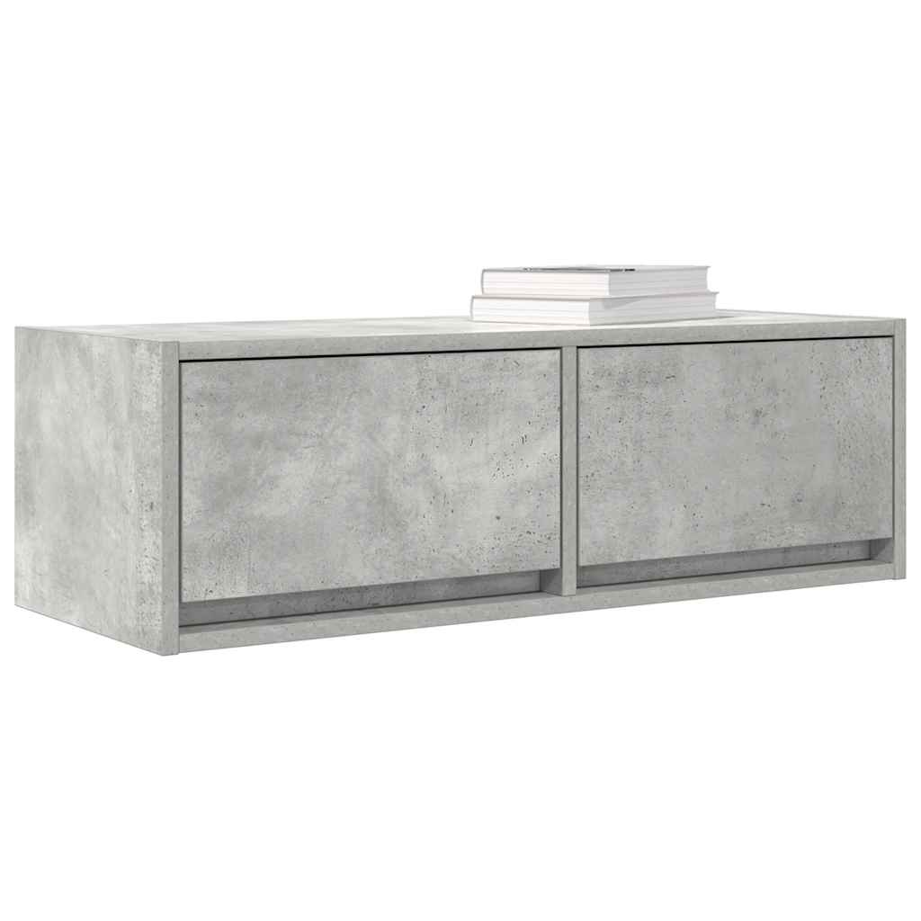 Meubles TV 2 pcs gris béton 80x31x25,5 cm bois d'ingénierie - XIOS