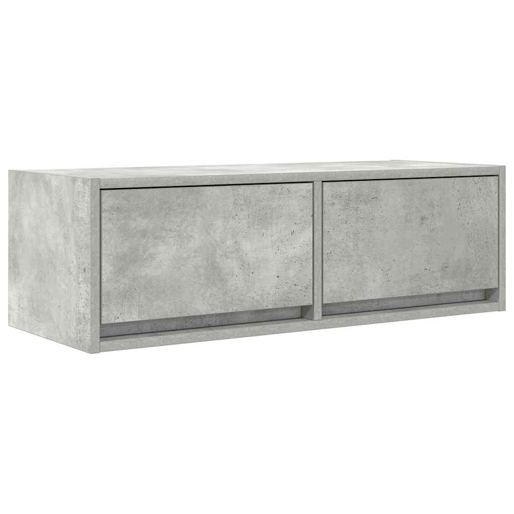 Meubles TV 2 pcs gris béton 80x31x25,5 cm bois d'ingénierie - XIOS
