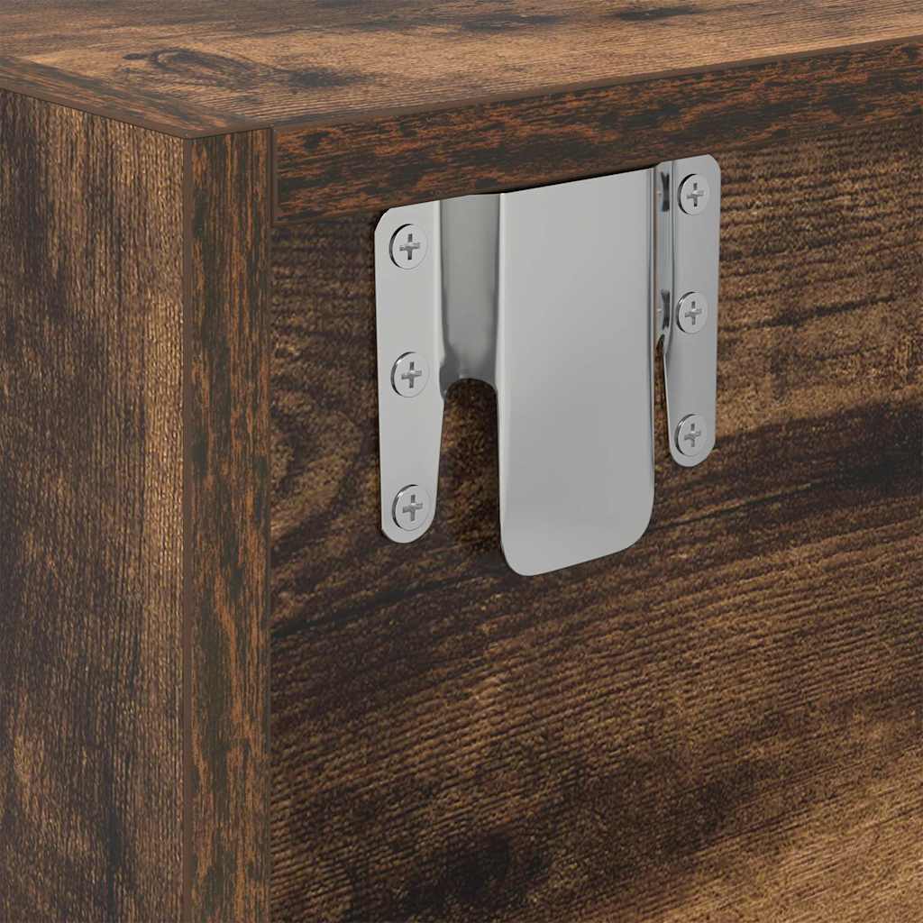 Meubles TV 2 pcs chêne fumé 80x31x25,5 cm bois d'ingénierie - XIOS