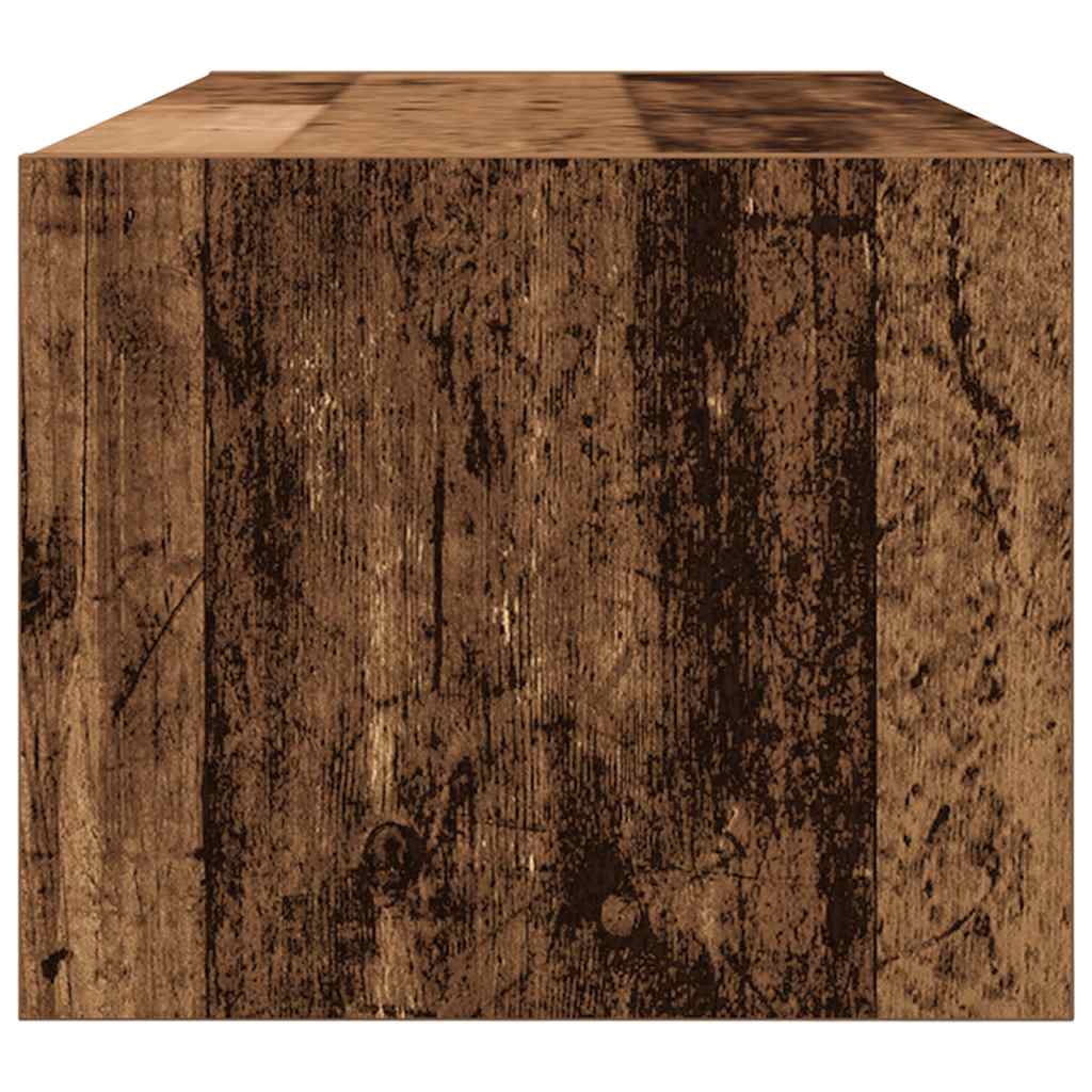 Meuble TV vieux bois 80x31x25,5 cm bois d'ingénierie - XIOS