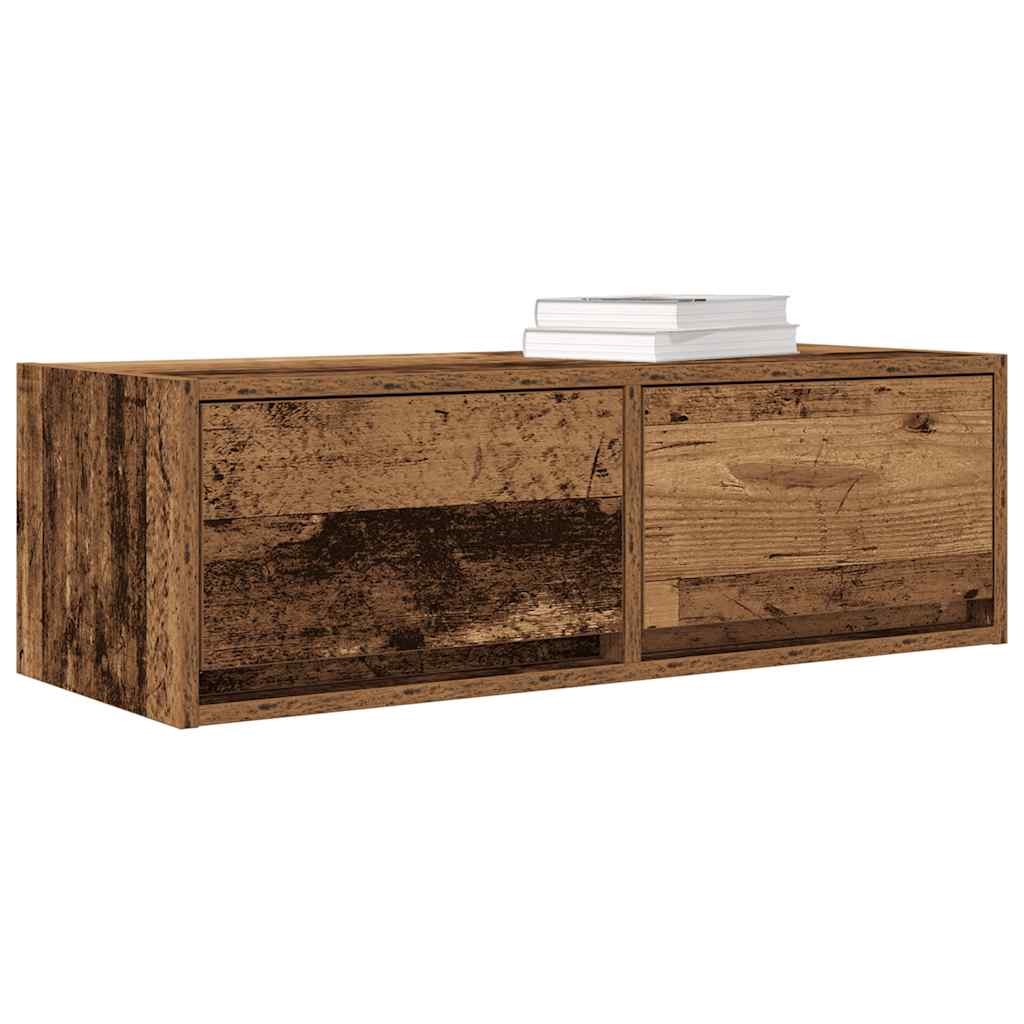 Meubles TV 2 pcs vieux bois 80x31x25,5 cm bois d'ingénierie - XIOS