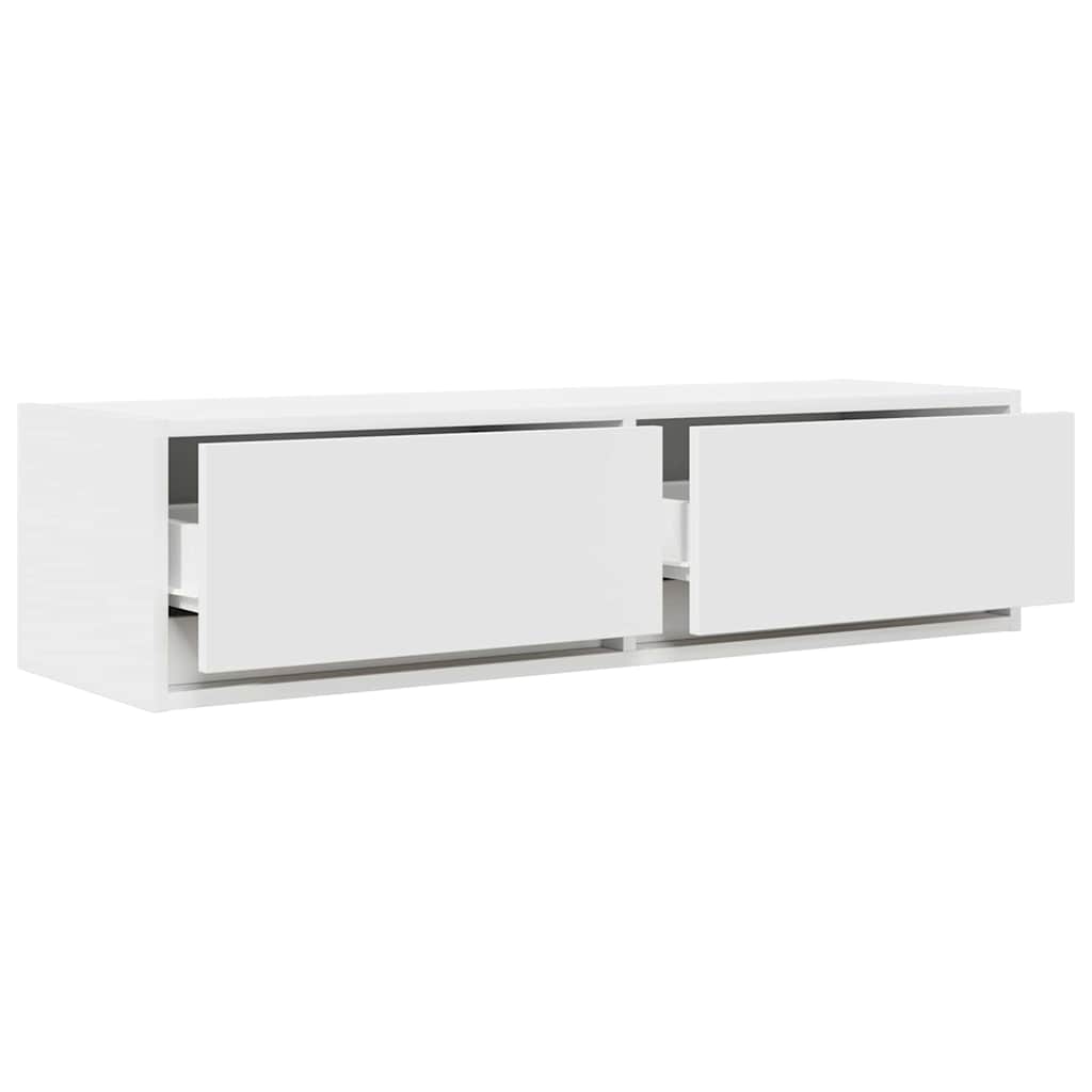 Meuble TV Blanc 100 x 31 x 25.5 cm Bois d'ingénierie - XIOS