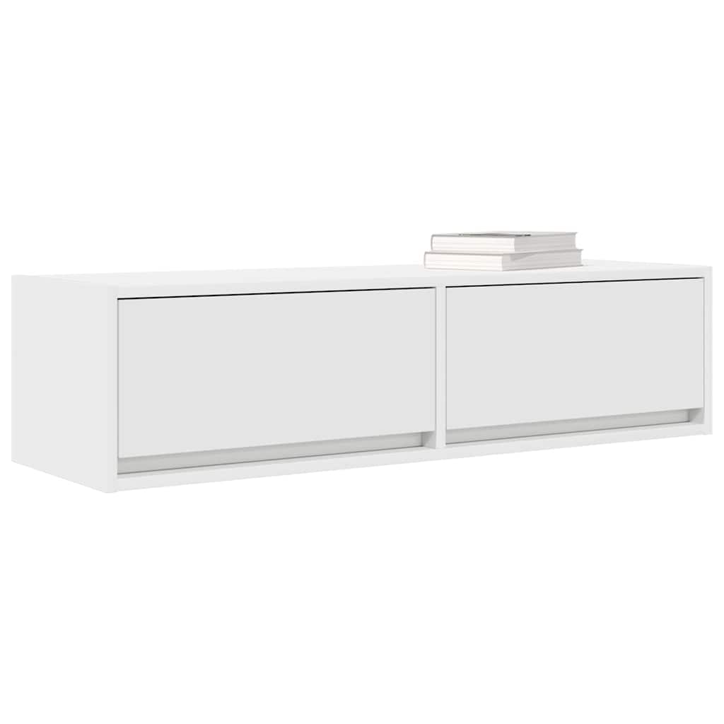 Meuble TV Blanc 100 x 31 x 25.5 cm Bois d'ingénierie - XIOS