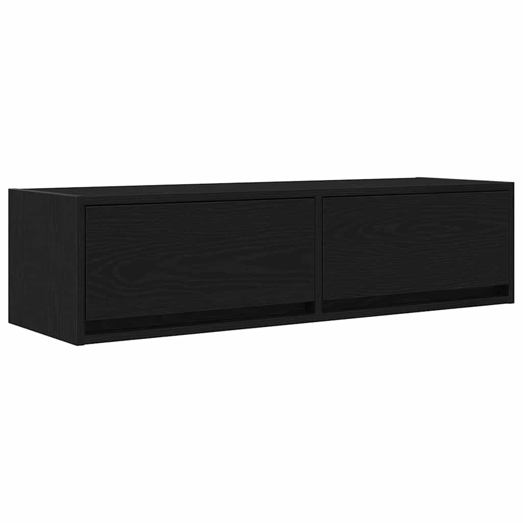 Meuble TV Chêne noir 100 x 31 x 25.5 cm Bois d'ingénierie - XIOS