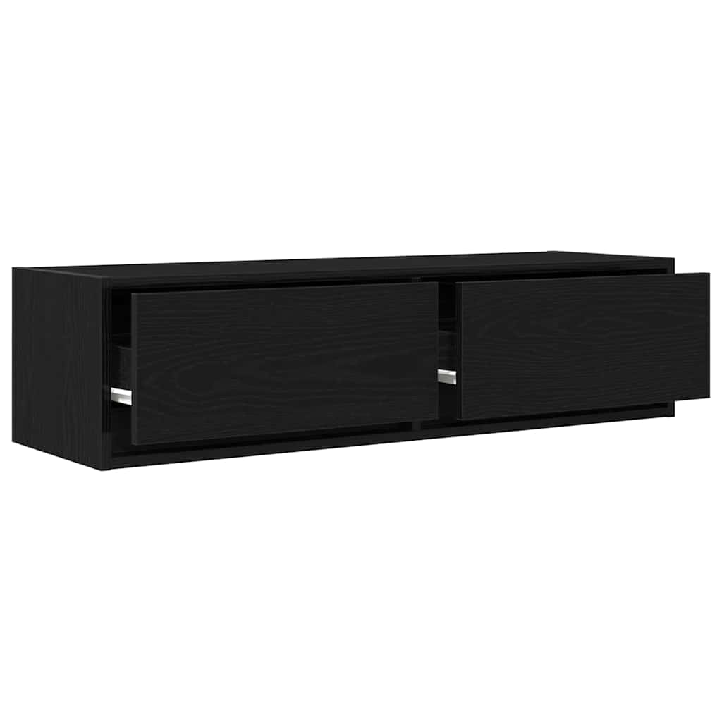Meuble TV Chêne noir 100 x 31 x 25.5 cm Bois d'ingénierie - XIOS