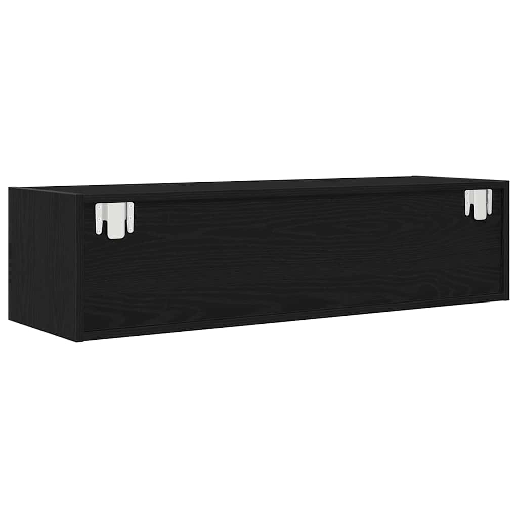 Meuble TV Chêne noir 100 x 31 x 25.5 cm Bois d'ingénierie - XIOS