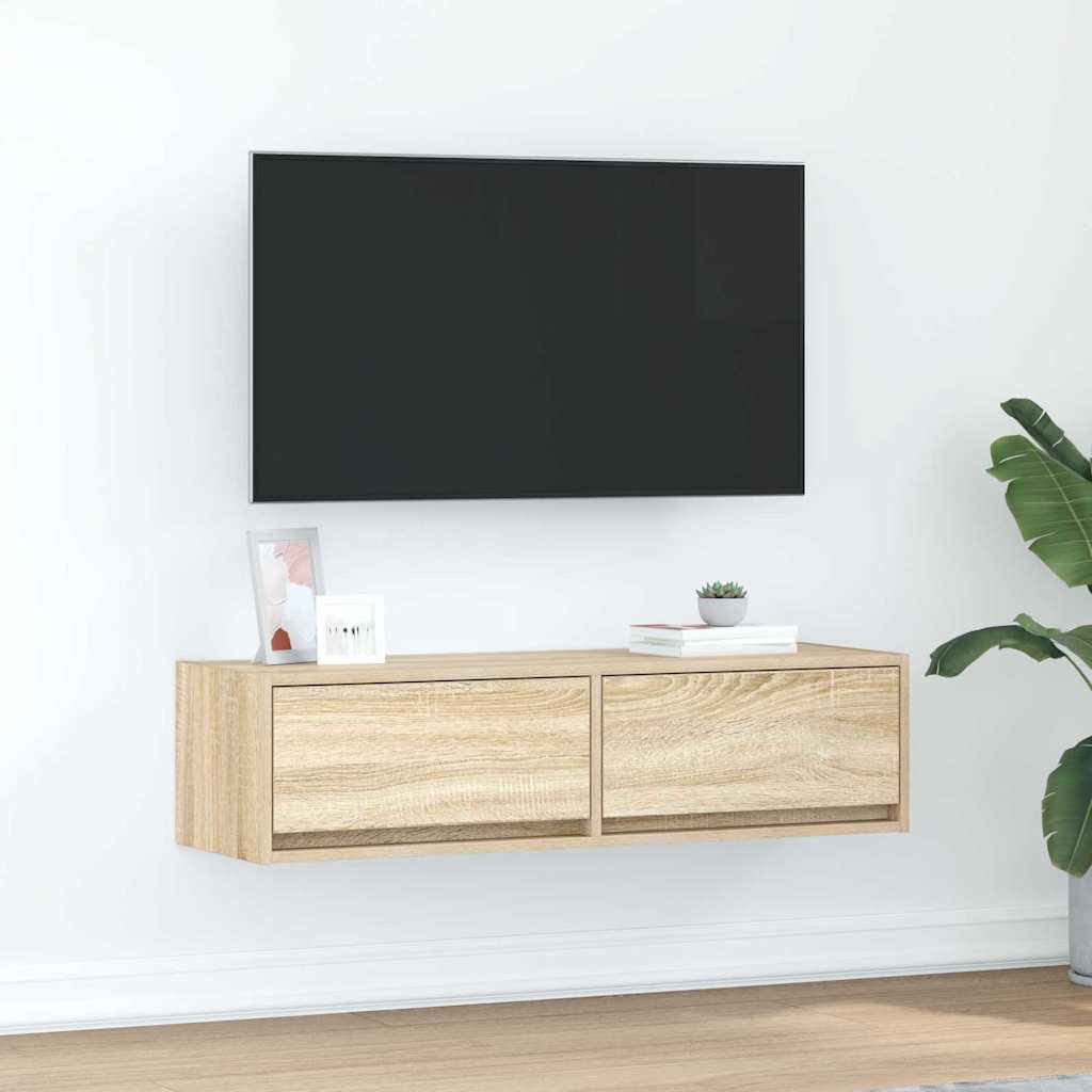 Meuble TV Chêne sonoma 100 x 31 x 25.5 cm Bois d'ingénierie - XIOS