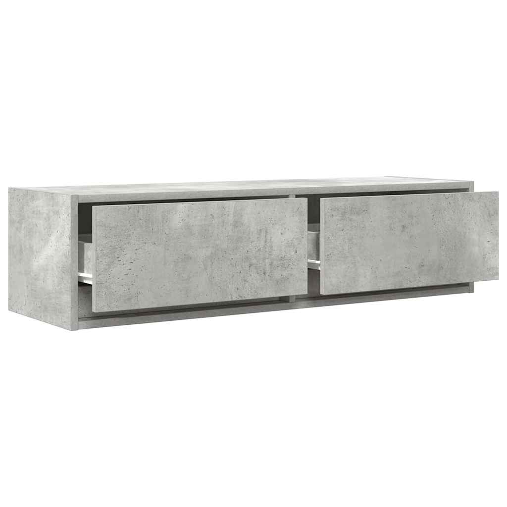 Meuble TV Gris béton 100 x 31 x 25.5 cm Bois d'ingénierie - XIOS
