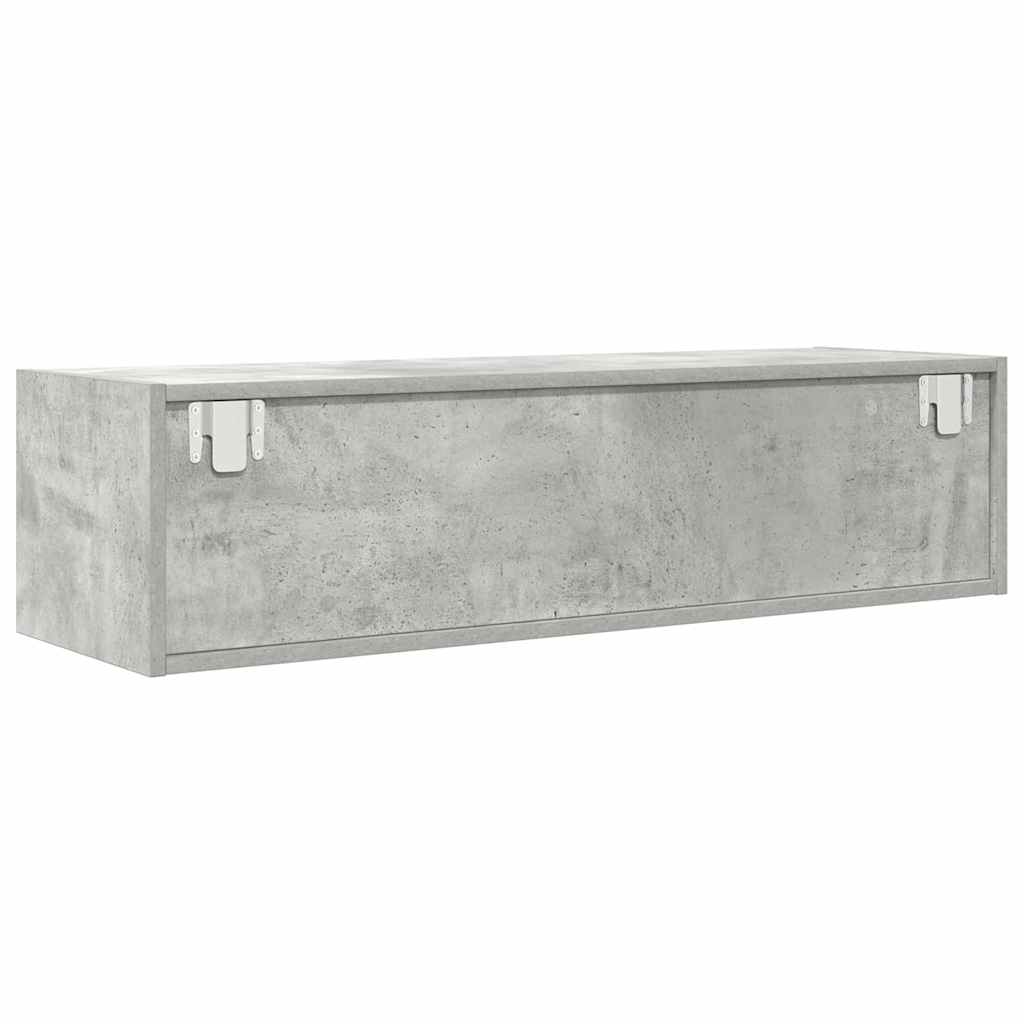 Meuble TV Gris béton 100 x 31 x 25.5 cm Bois d'ingénierie - XIOS