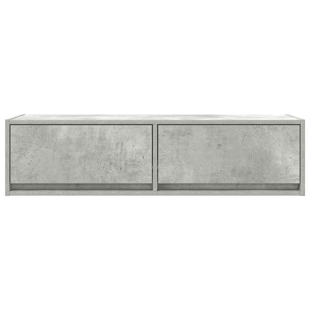Meuble TV Gris béton 100 x 31 x 25.5 cm Bois d'ingénierie - XIOS