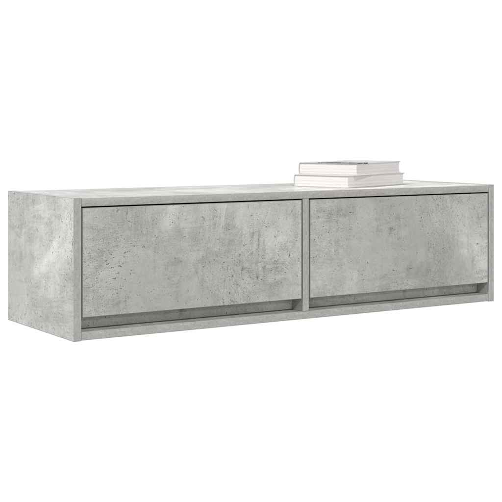 Meuble TV Gris béton 100 x 31 x 25.5 cm Bois d'ingénierie - XIOS