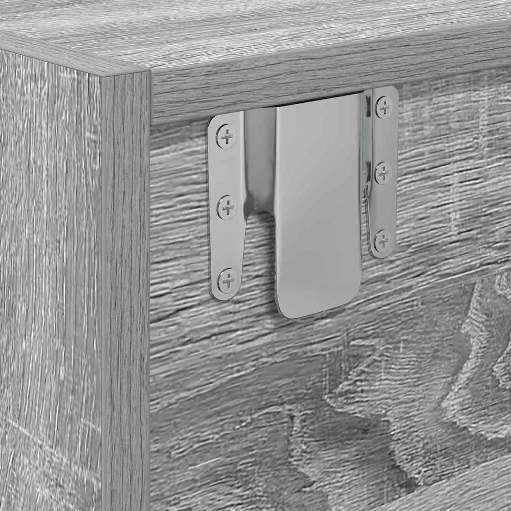 Meuble TV Sonoma gris 100 x 31 x 25.5 cm Bois d'ingénierie - XIOS