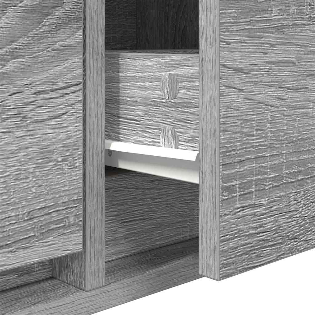 Meuble TV Sonoma gris 100 x 31 x 25.5 cm Bois d'ingénierie - XIOS