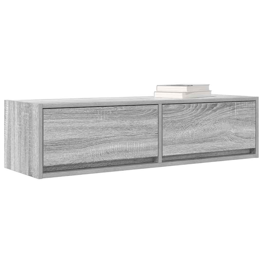 Meuble TV Sonoma gris 100 x 31 x 25.5 cm Bois d'ingénierie - XIOS
