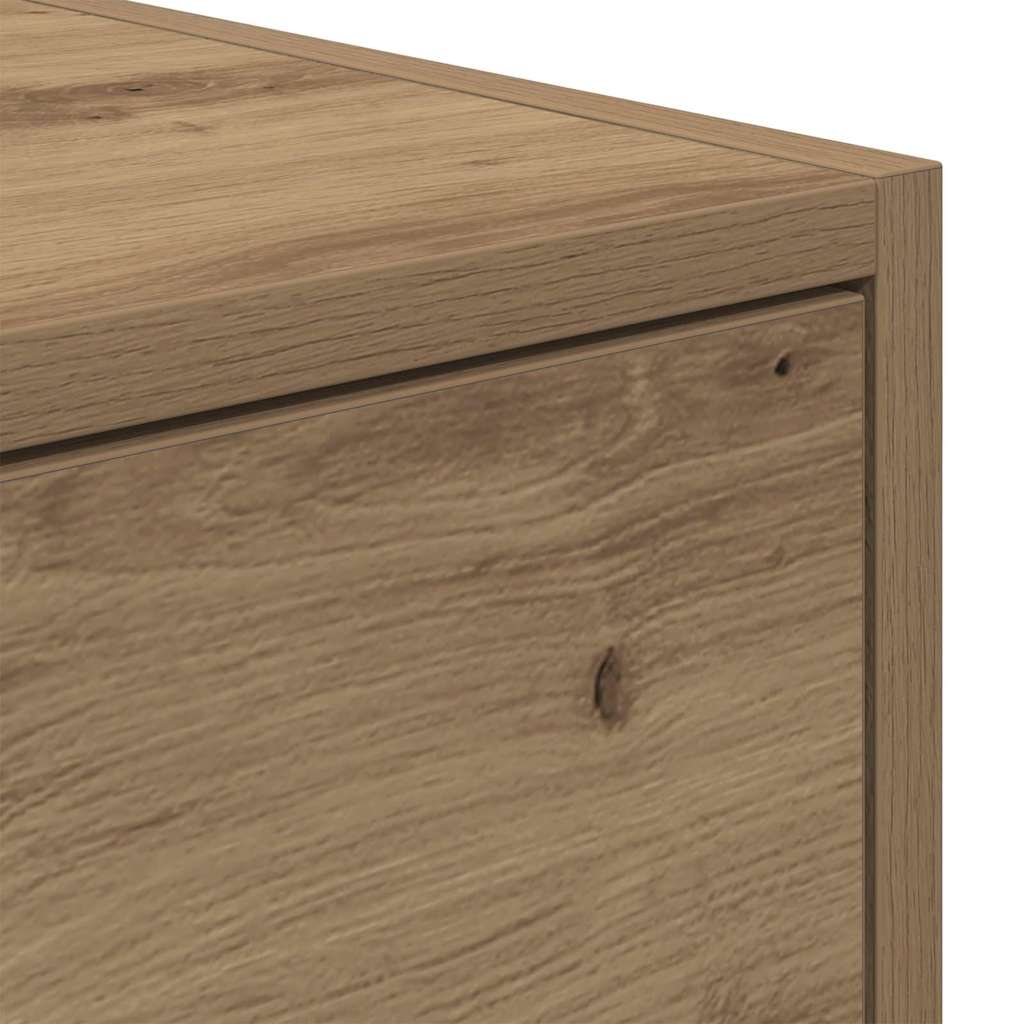 Meuble TV chêne artisanal 100 x 31 x 25.5 cm Bois d'ingénierie - XIOS