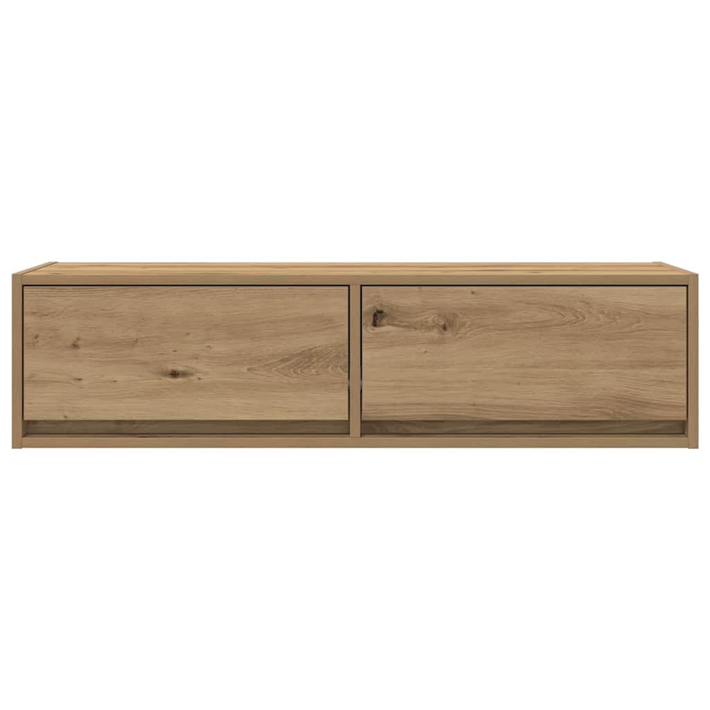Meuble TV chêne artisanal 100 x 31 x 25.5 cm Bois d'ingénierie - XIOS