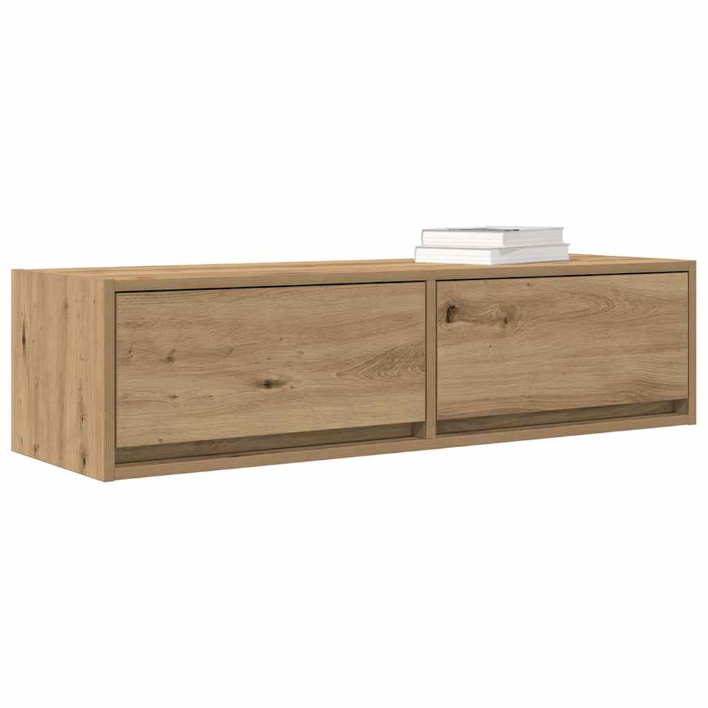 Meuble TV chêne artisanal 100 x 31 x 25.5 cm Bois d'ingénierie - XIOS
