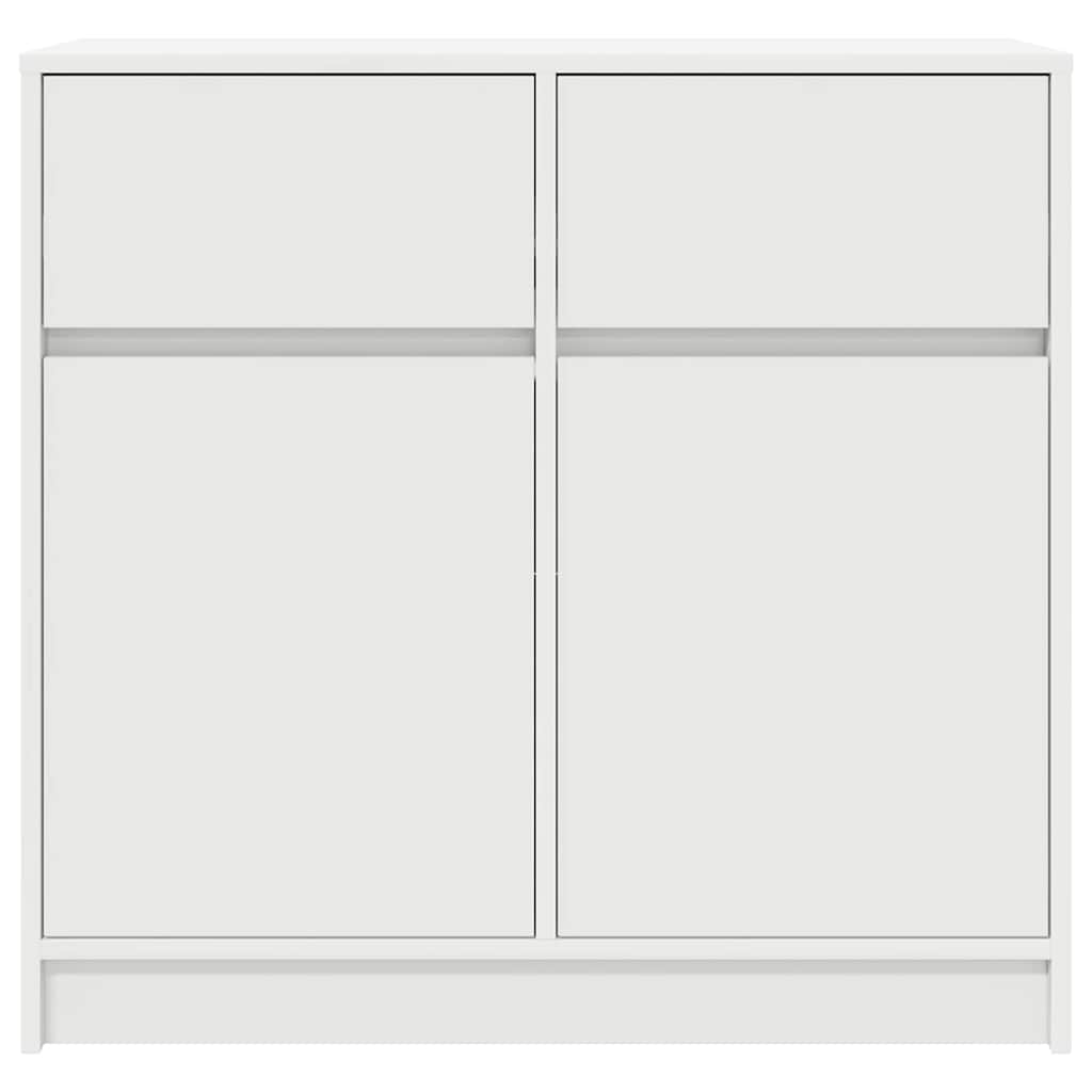 Buffet avec tiroir blanc 80x34x76 cm bois d'ingénierie - XIOS