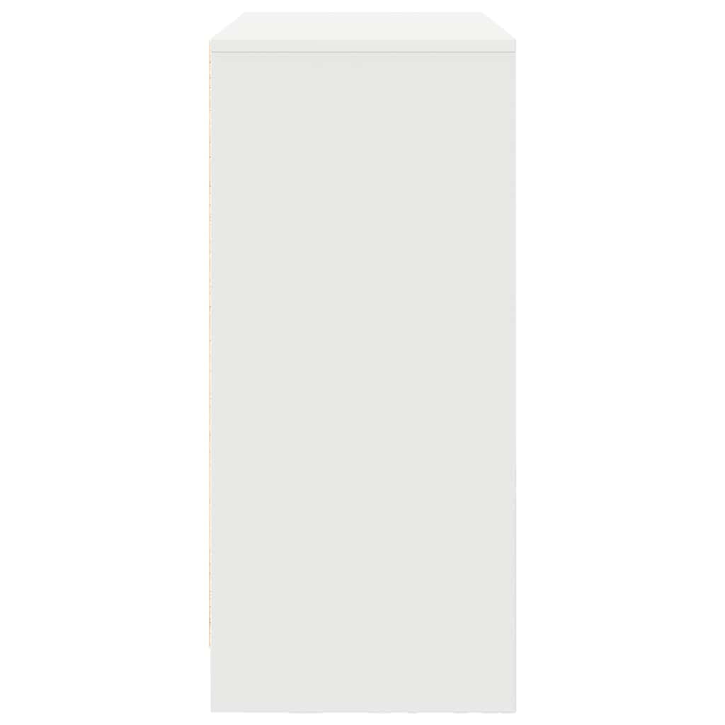 Buffet avec tiroir blanc 80x34x76 cm bois d'ingénierie - XIOS