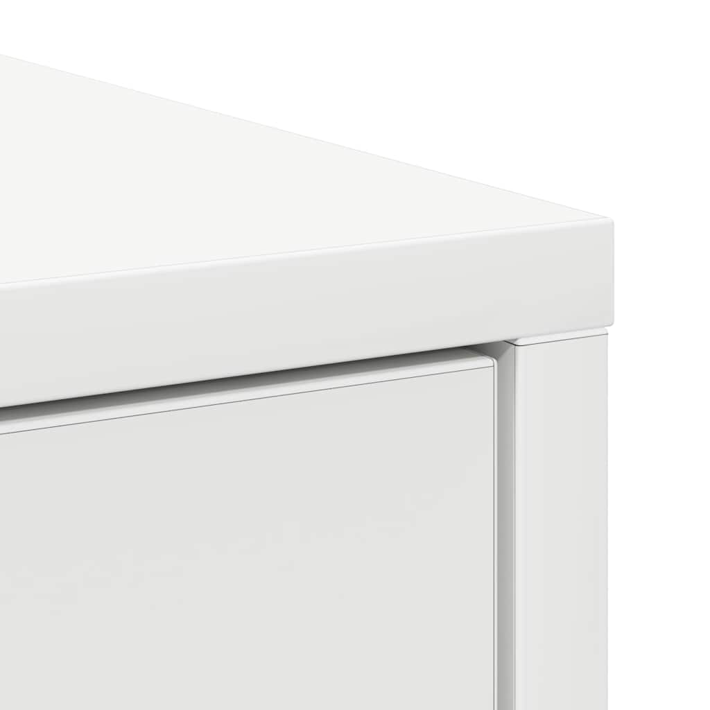 Buffet avec tiroir blanc 80x34x76 cm bois d'ingénierie - XIOS