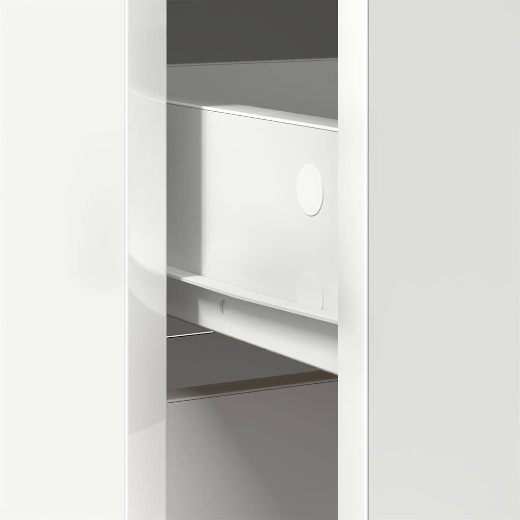 Buffet avec tiroir blanc 80x34x76 cm bois d'ingénierie - XIOS