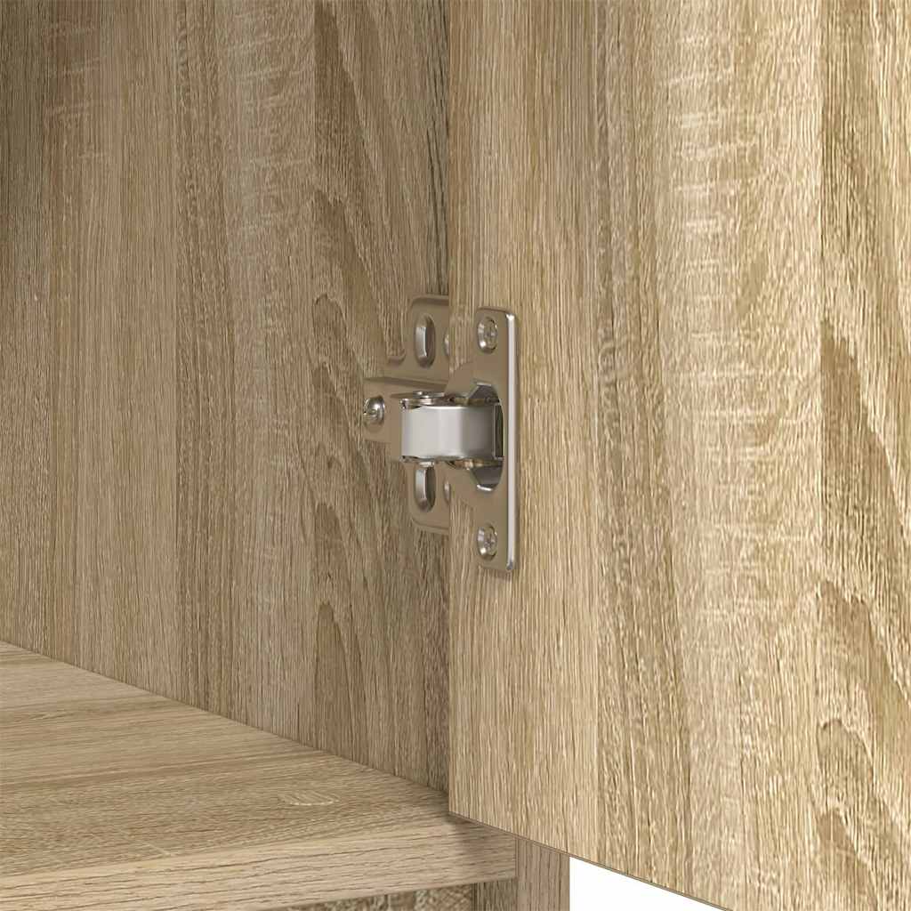 Buffet avec tiroir chêne sonoma 80x34x76 cm bois d'ingénierie - XIOS