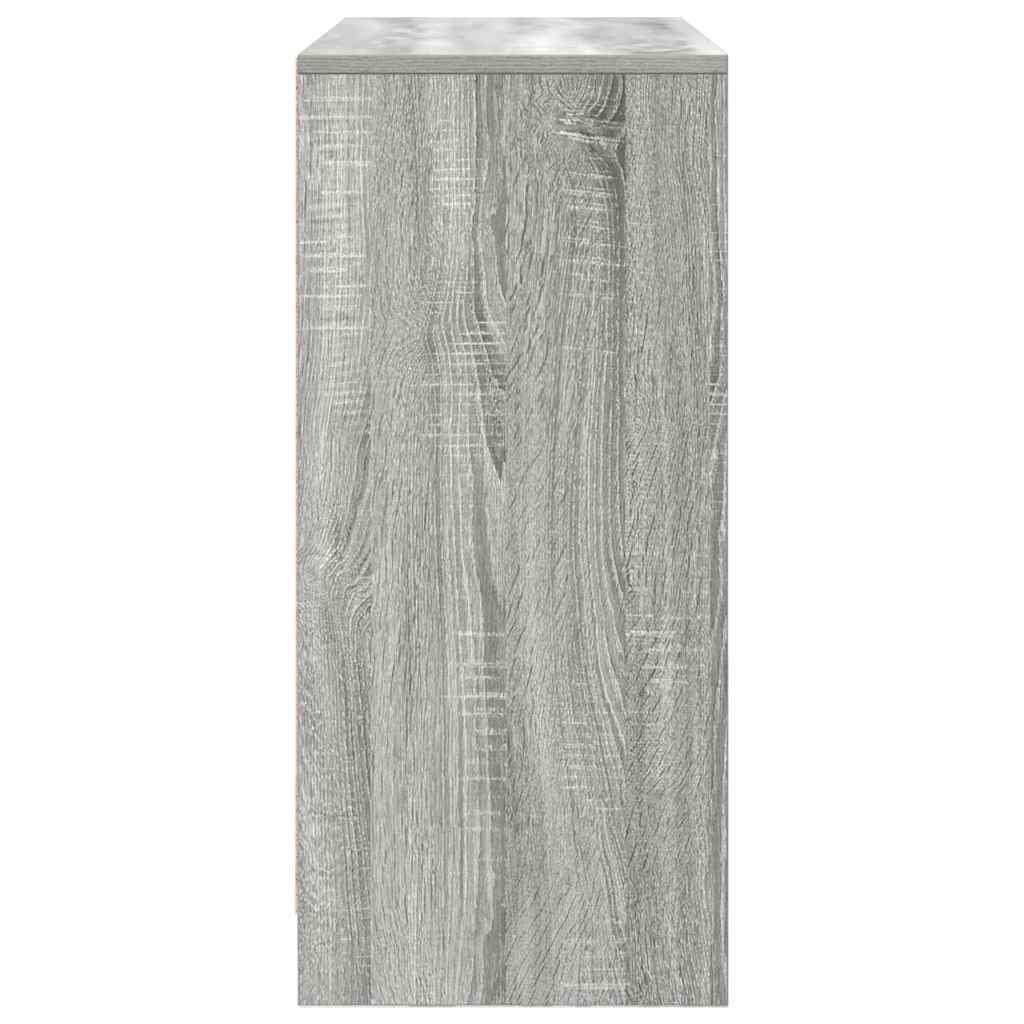 Buffet avec tiroir sonoma gris 80x34x76 cm bois d'ingénierie - XIOS