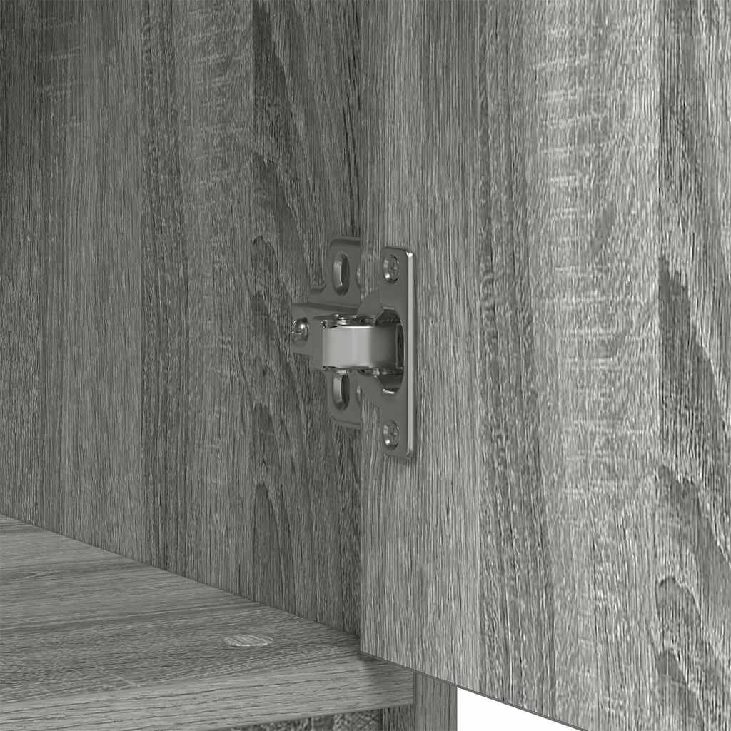 Buffet avec tiroir sonoma gris 80x34x76 cm bois d'ingénierie - XIOS