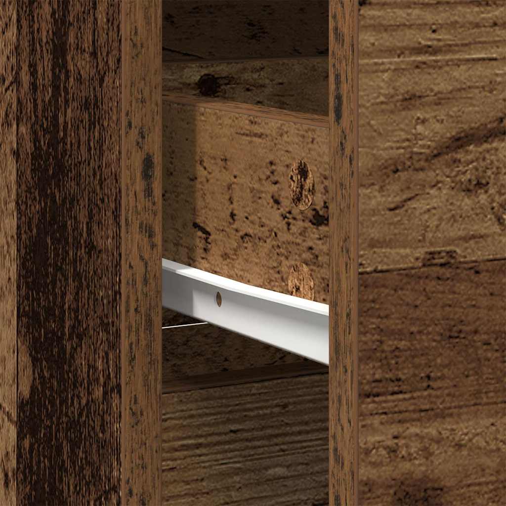 Buffet avec tiroir vieux bois 80x34x76 cm bois d'ingénierie - XIOS
