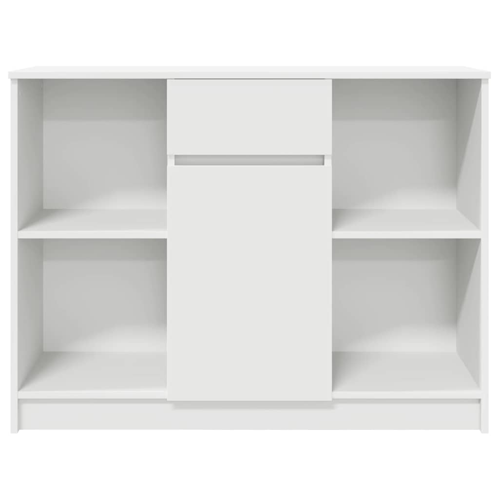 Buffet avec tiroir blanc 101x35x76 cm bois d'ingénierie - XIOS