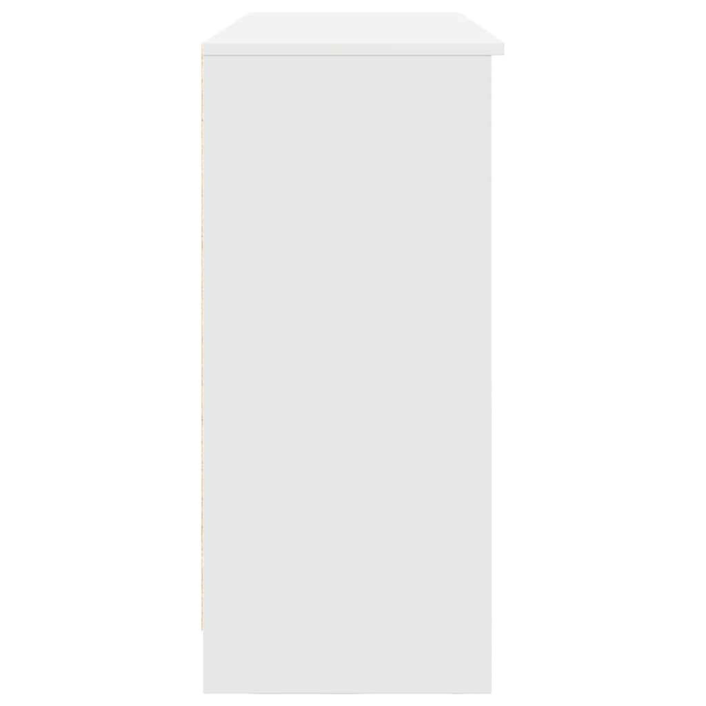 Buffet avec tiroir blanc 101x35x76 cm bois d'ingénierie - XIOS