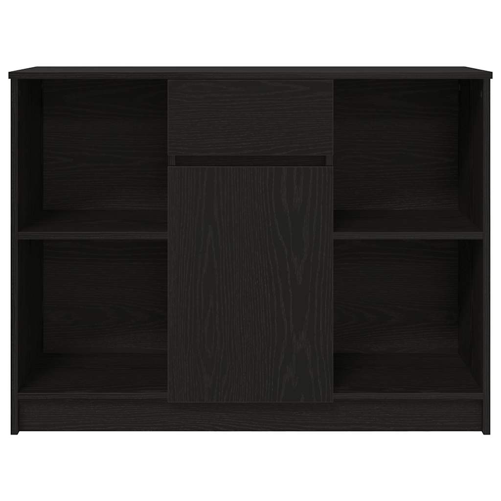 Buffet avec tiroir chêne noir 101x35x76 cm bois d'ingénierie - XIOS