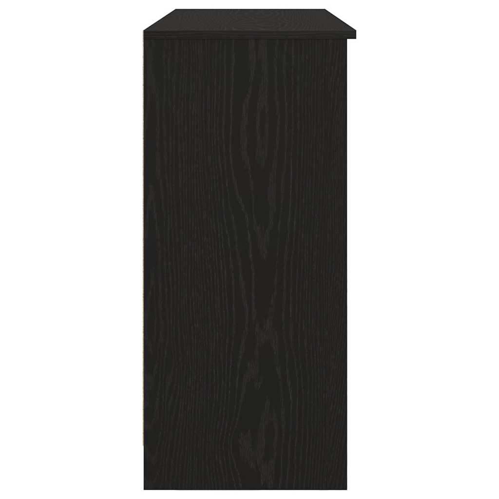 Buffet avec tiroir chêne noir 101x35x76 cm bois d'ingénierie - XIOS