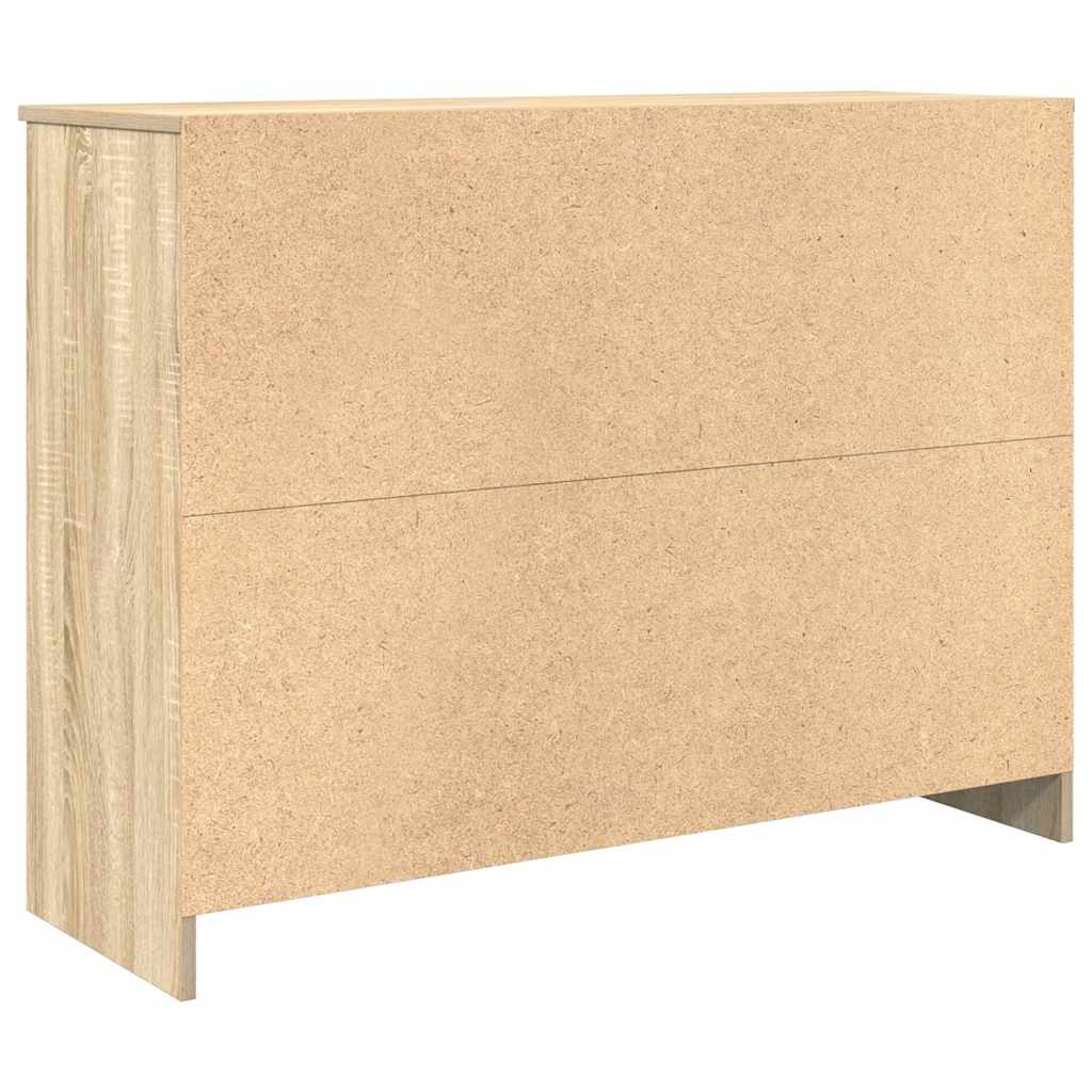 Buffet avec tiroir chêne sonoma 101x35x76 cm bois d'ingénierie - XIOS
