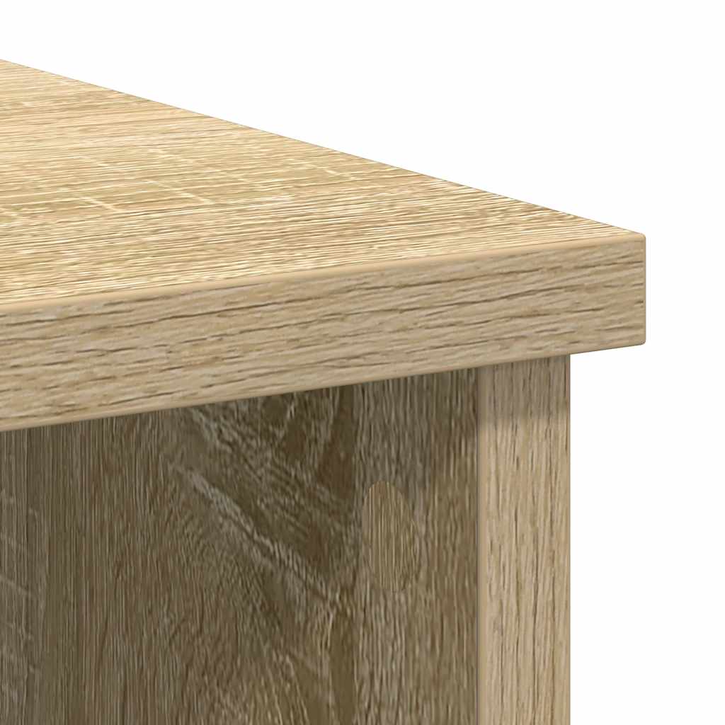 Buffet avec tiroir chêne sonoma 101x35x76 cm bois d'ingénierie - XIOS