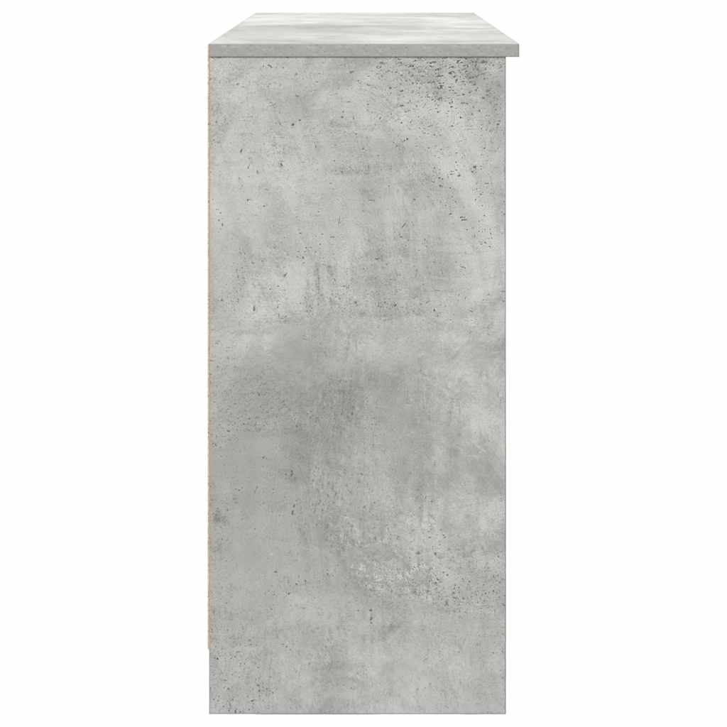 Buffet avec tiroir gris béton 101x35x76 cm bois d'ingénierie - XIOS