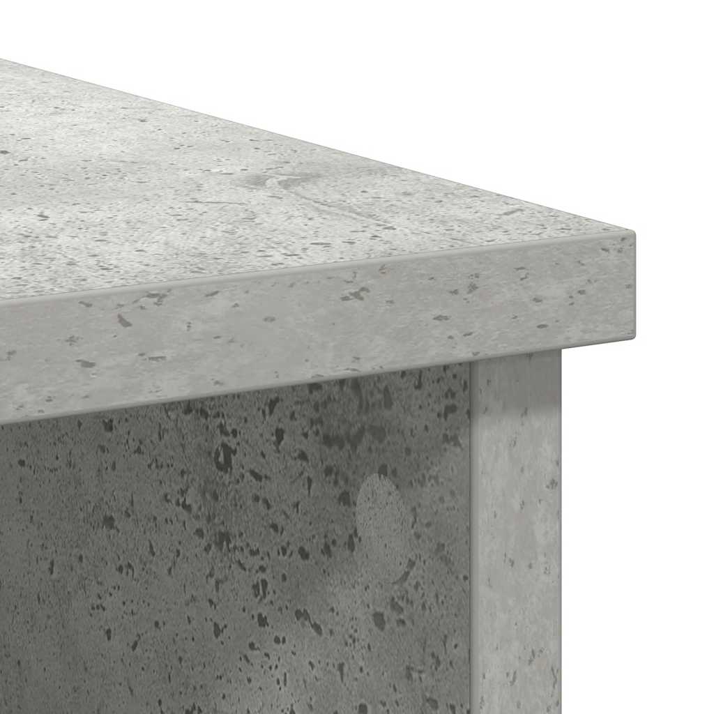 Buffet avec tiroir gris béton 101x35x76 cm bois d'ingénierie - XIOS