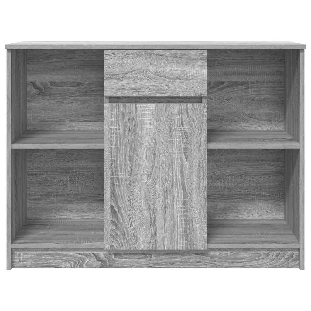Buffet avec tiroir sonoma gris 101x35x76 cm bois d'ingénierie - XIOS