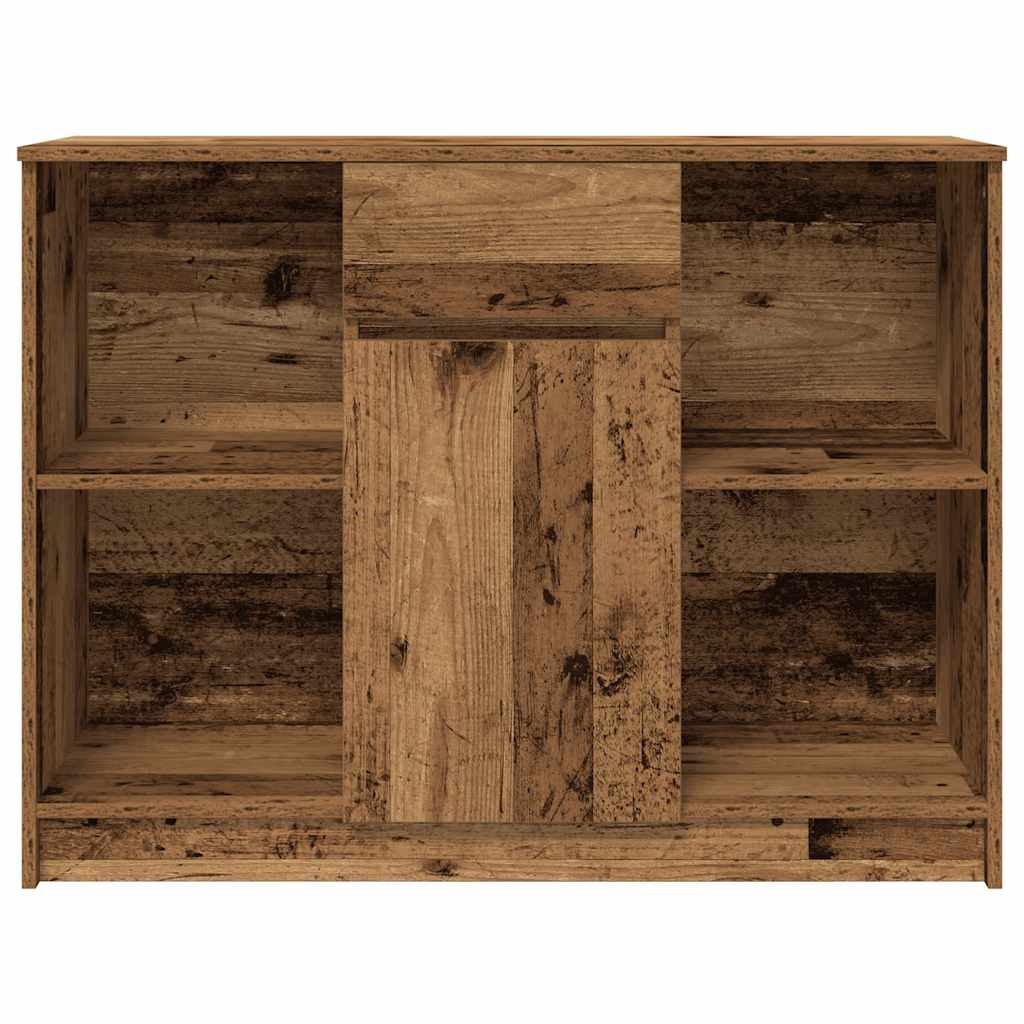 Buffet avec tiroir vieux bois 101x35x76 cm bois d'ingénierie - XIOS