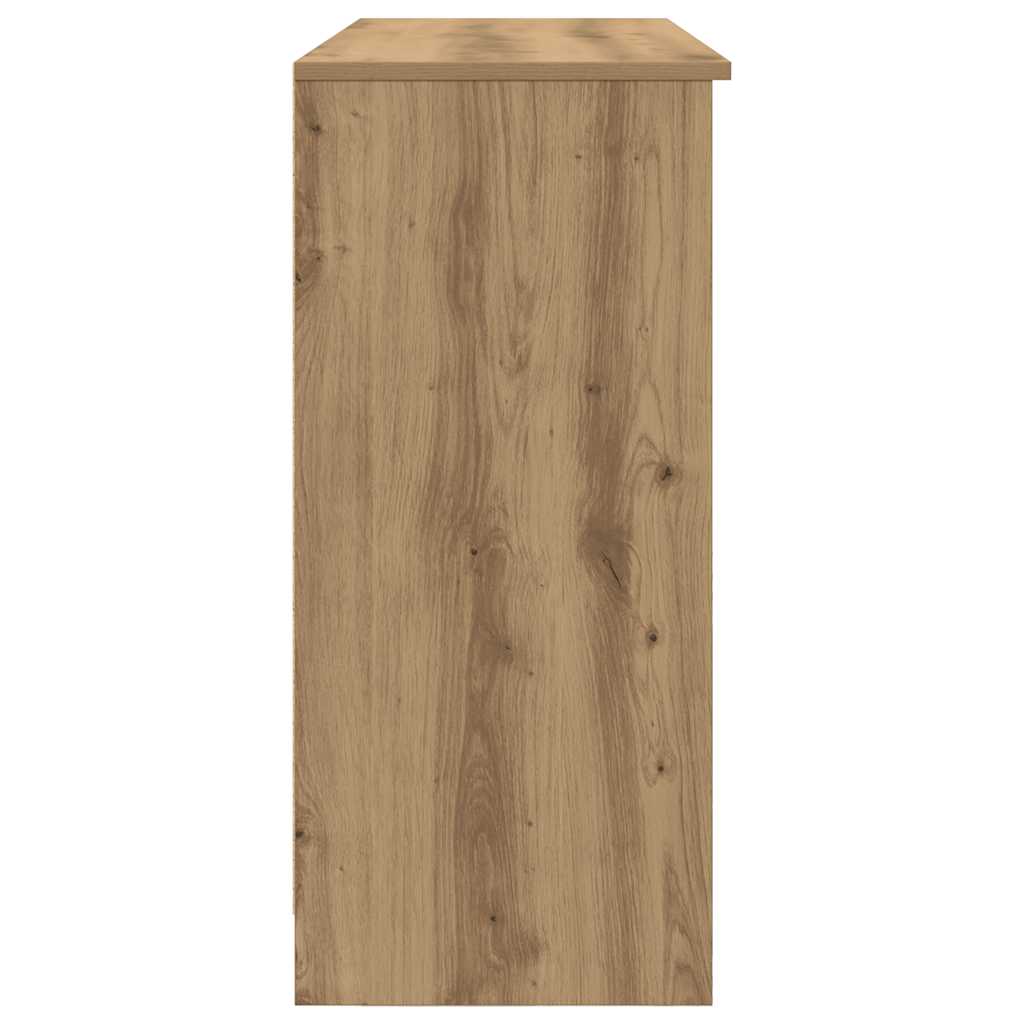 Buffet avec tiroir chêne artisanal 101x35x76 cm bois ingénierie - XIOS
