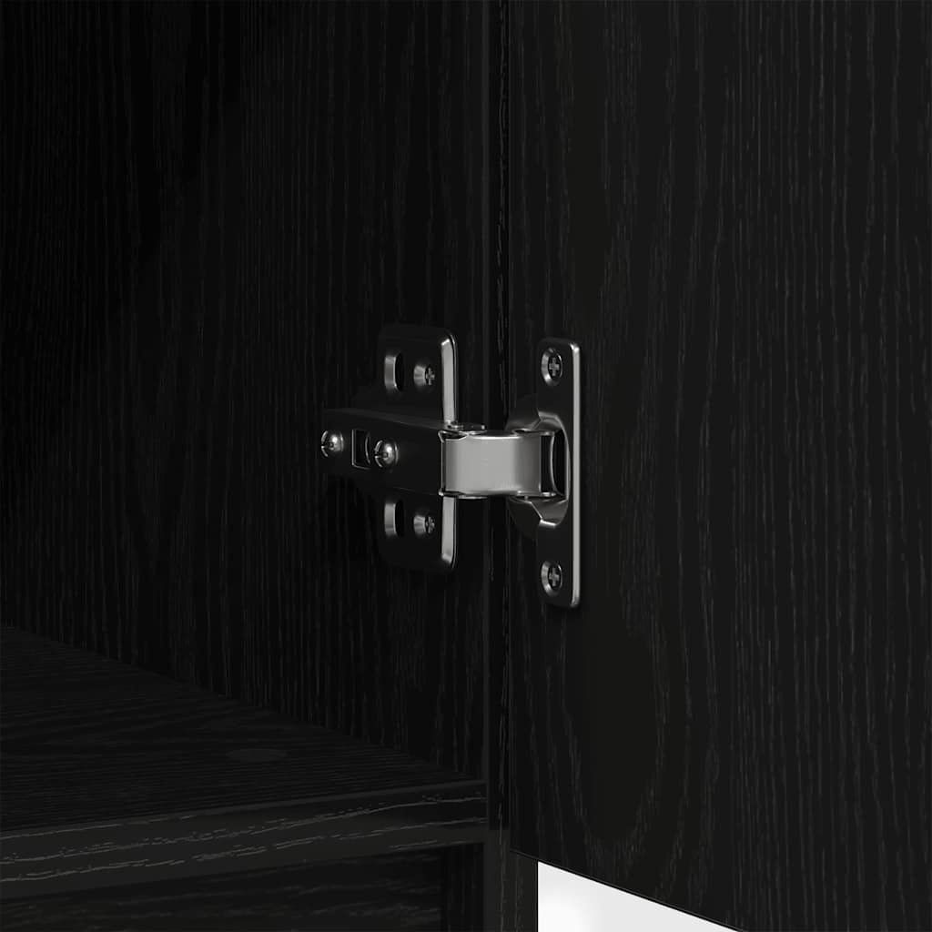 Buffet avec tiroir chêne noir 71x35x65 cm bois d'ingénierie - XIOS