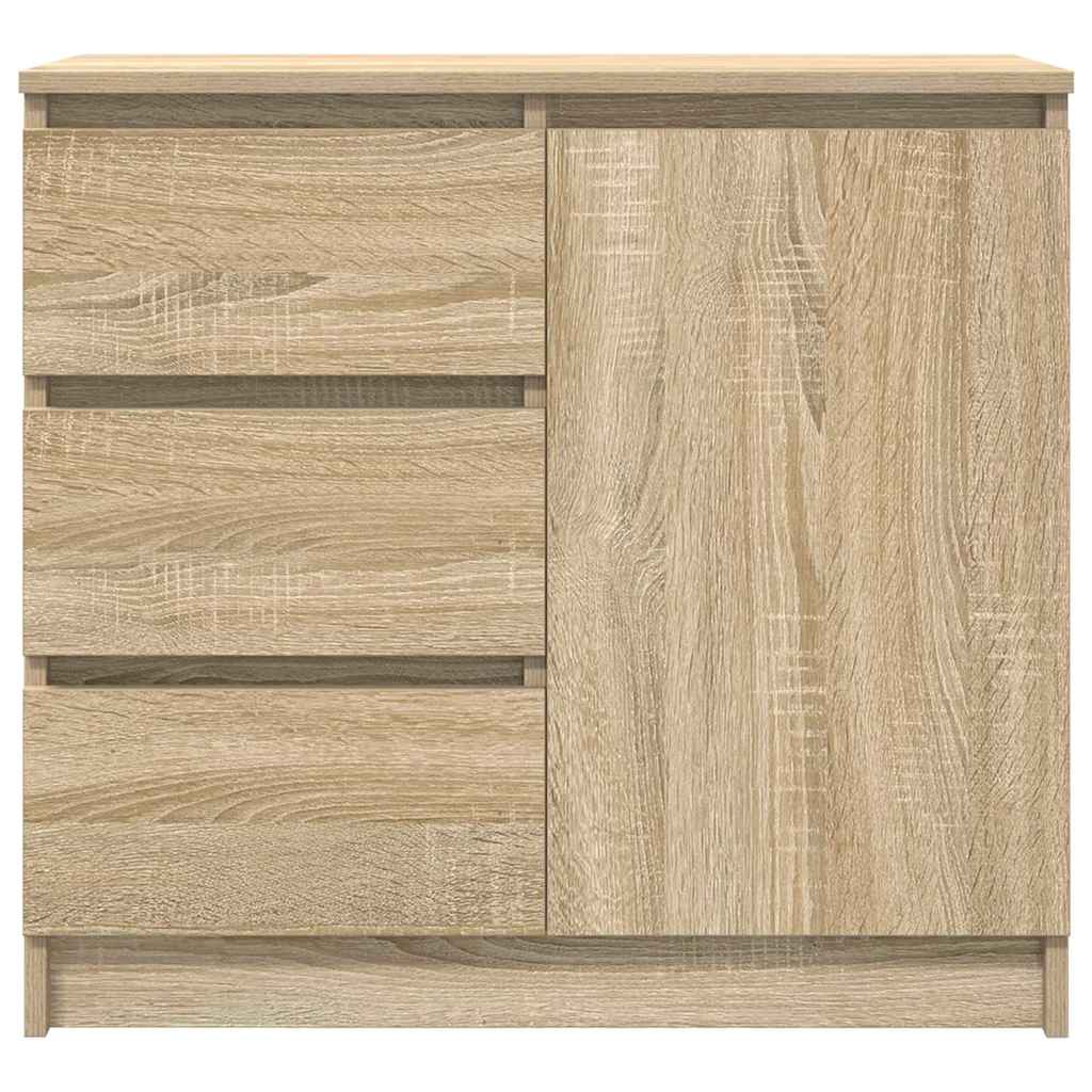 Buffet avec tiroir chêne sonoma 71x35x65 cm bois d'ingénierie - XIOS