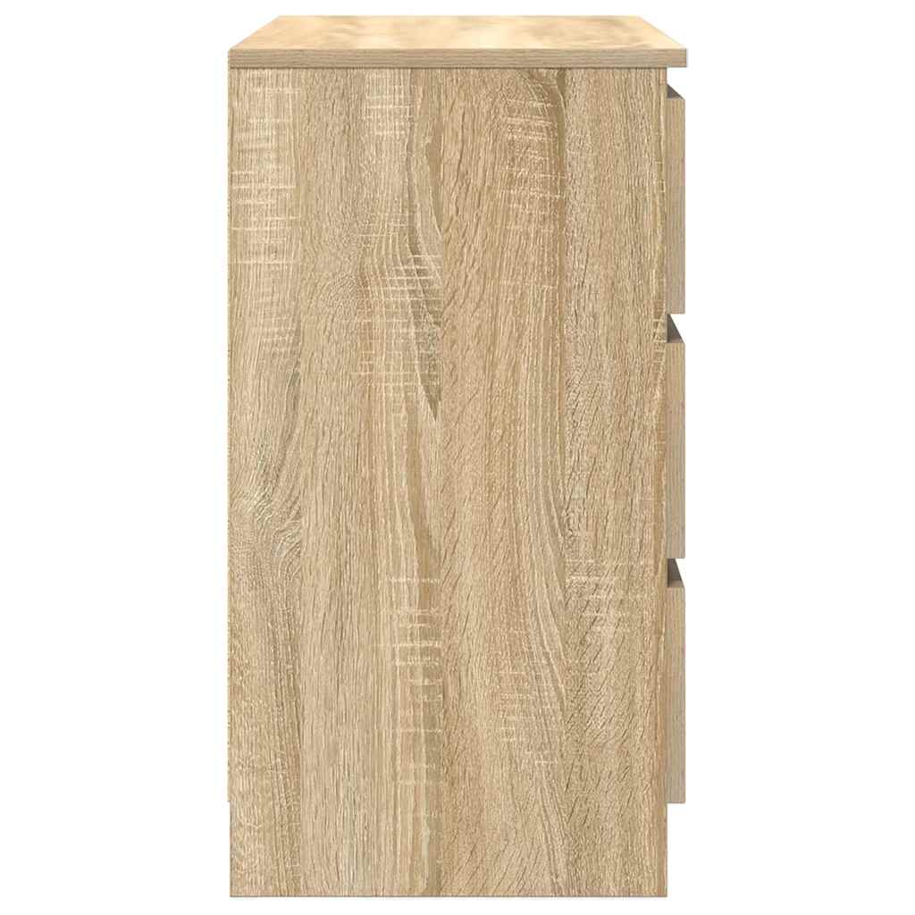 Buffet avec tiroir chêne sonoma 71x35x65 cm bois d'ingénierie - XIOS