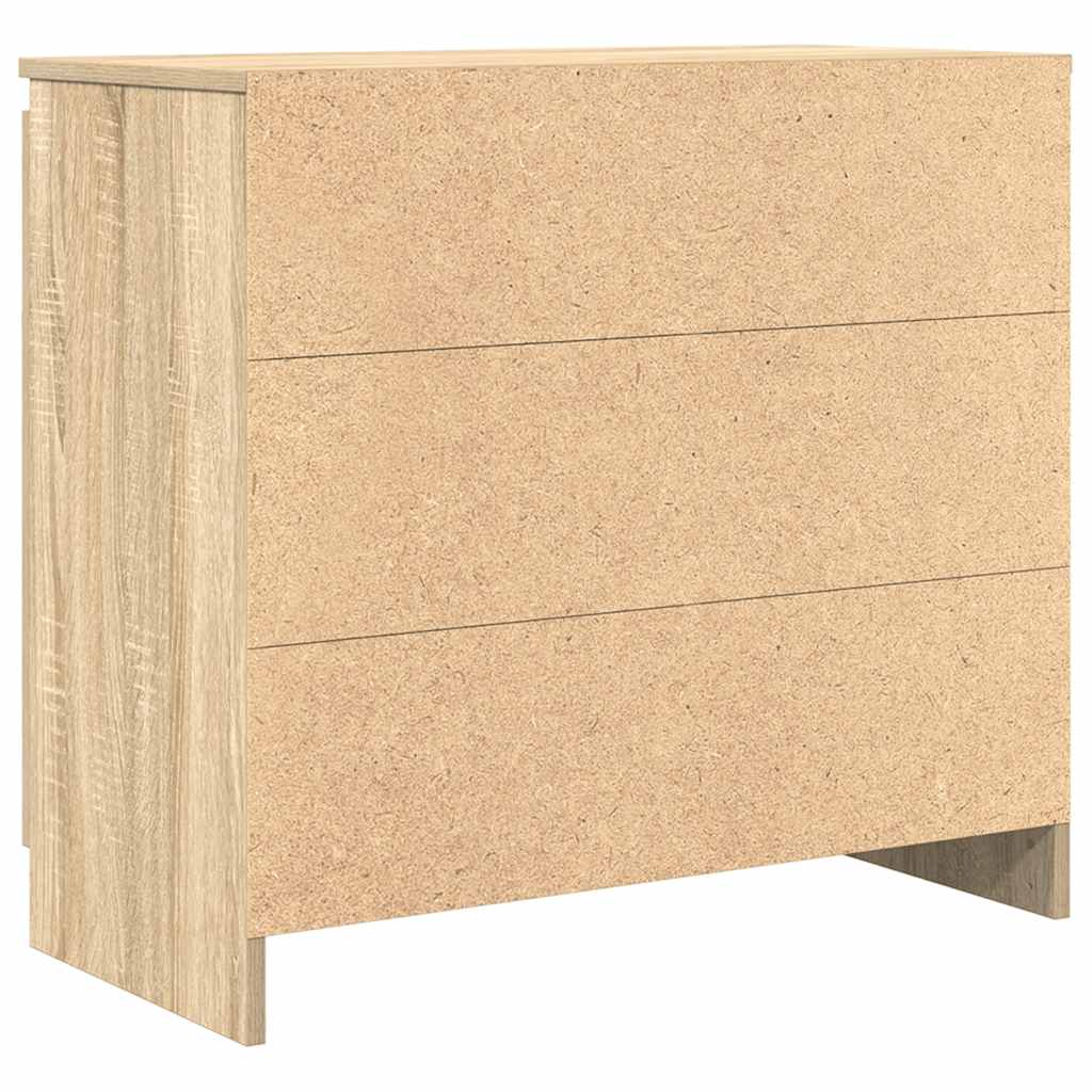 Buffet avec tiroir chêne sonoma 71x35x65 cm bois d'ingénierie - XIOS