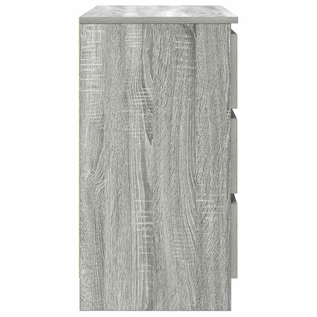Buffet avec tiroir sonoma gris 71x35x65 cm bois d'ingénierie - XIOS