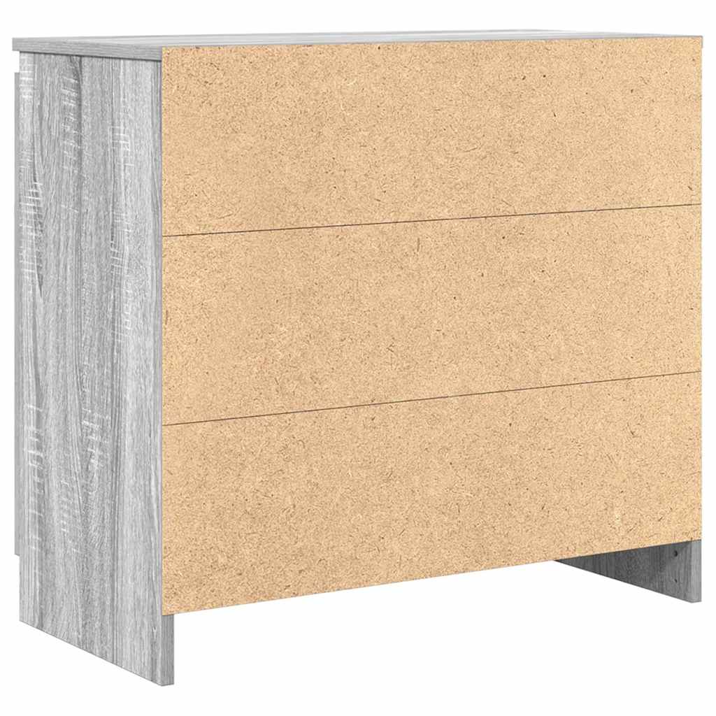 Buffet avec tiroir sonoma gris 71x35x65 cm bois d'ingénierie - XIOS