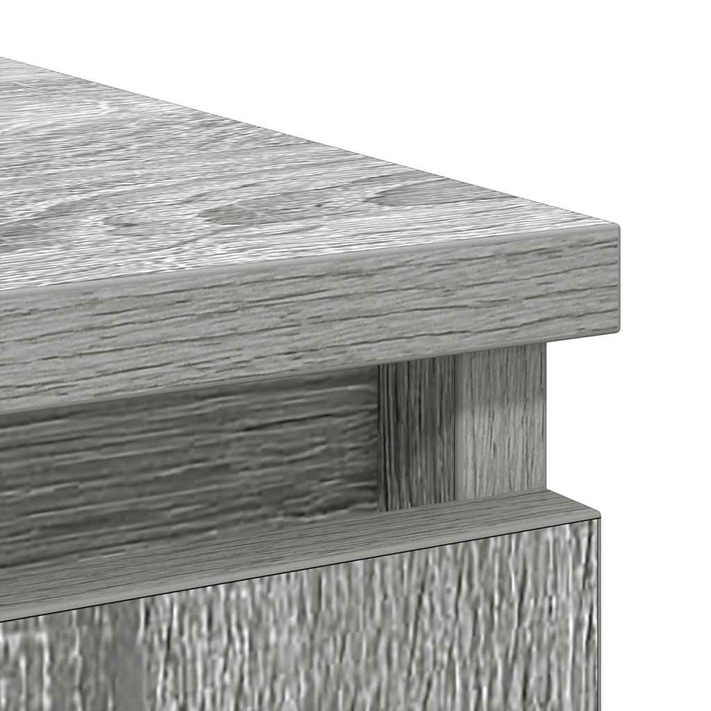 Buffet avec tiroir sonoma gris 71x35x65 cm bois d'ingénierie - XIOS