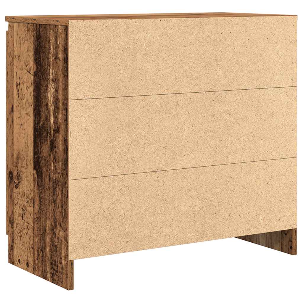 Buffet avec tiroir vieux bois 71x35x65 cm bois d'ingénierie - XIOS
