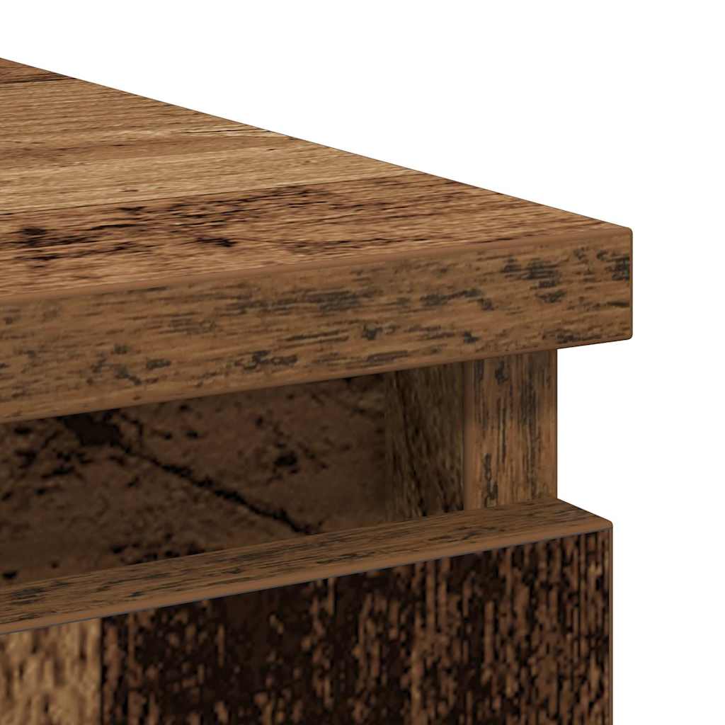 Buffet avec tiroir vieux bois 71x35x65 cm bois d'ingénierie - XIOS